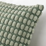 SVARTPOPPEL غطاء وسادة, رمادي-أخضر باهت, ‎50x50 سم‏