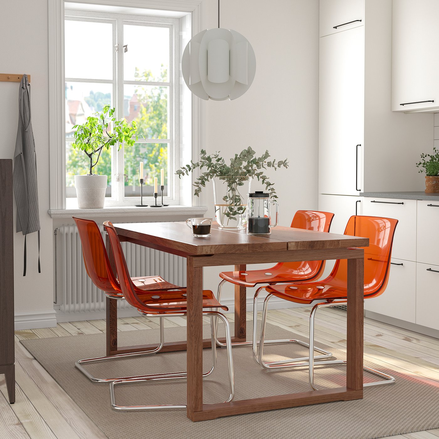 TOBIAS トービアス　パープル　IKEA チェア TOBIAS トービアス チェア, ブラウンレッド/クロムメッキ - IKEA