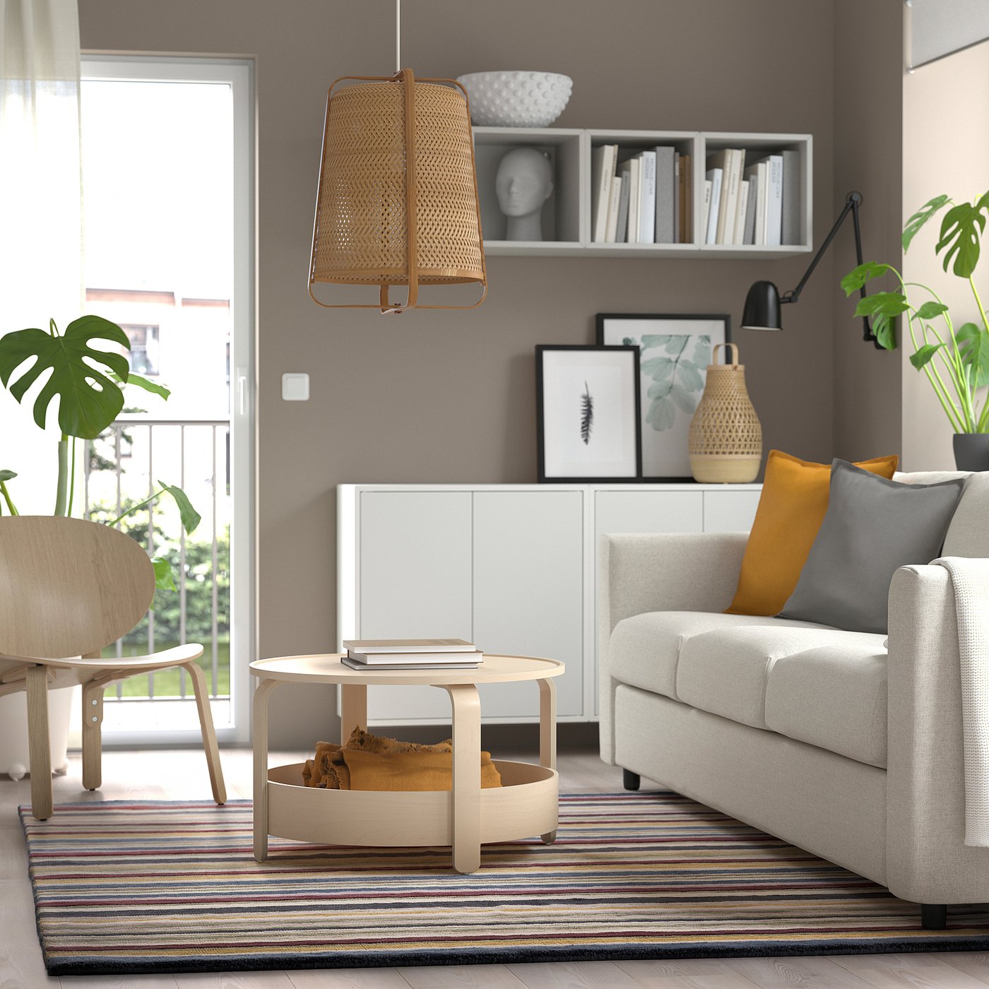 IKEA  ウールラグ　キリム　200×290 ダイニングラグ・リビングラグ・センターラグ（L＆M）｜IKEA