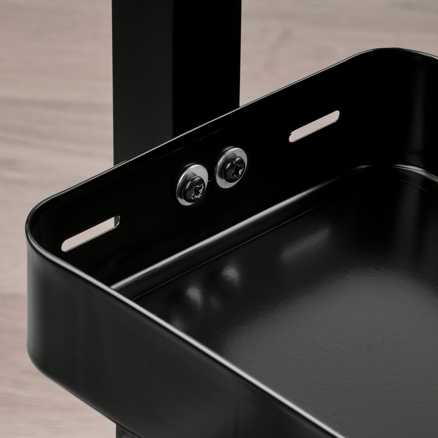 VATTENKAR ヴァッテンカール デスクトップシェルフ, ブラック, 49x15