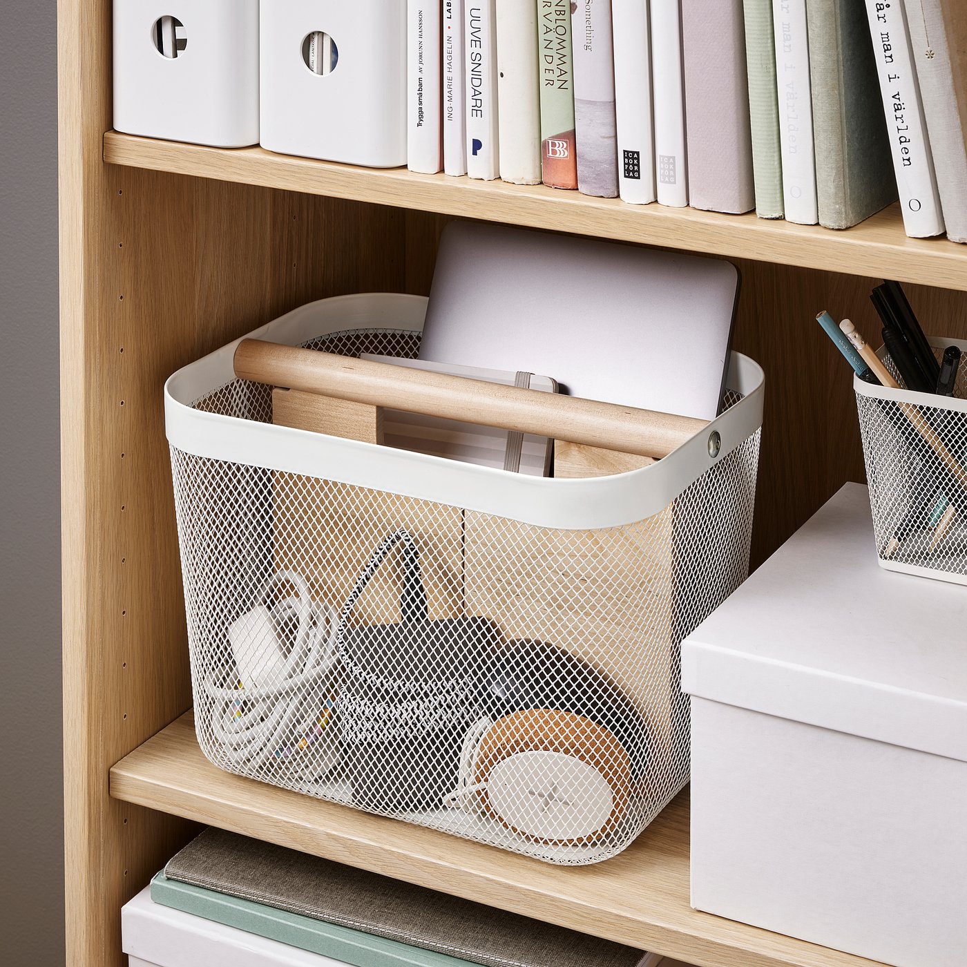 【10個セット】IKEA／イケア　リーサトルプバスケット　カゴ　ホワイト RISATORP リーサトルプ バスケット, ホワイト - IKEA
