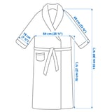 KÄRRFIBBLA روب حمّام, بيج, ‎L/XL‏