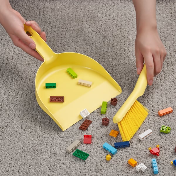 PEPPRIG ペップリグ ほうき&ちり取り, イエロー