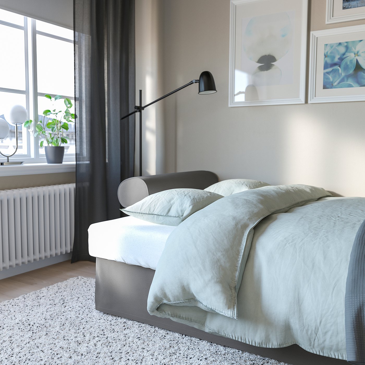 VRETSTORP ヴレートストルプ 3人掛けソファベッド, ハーケボ