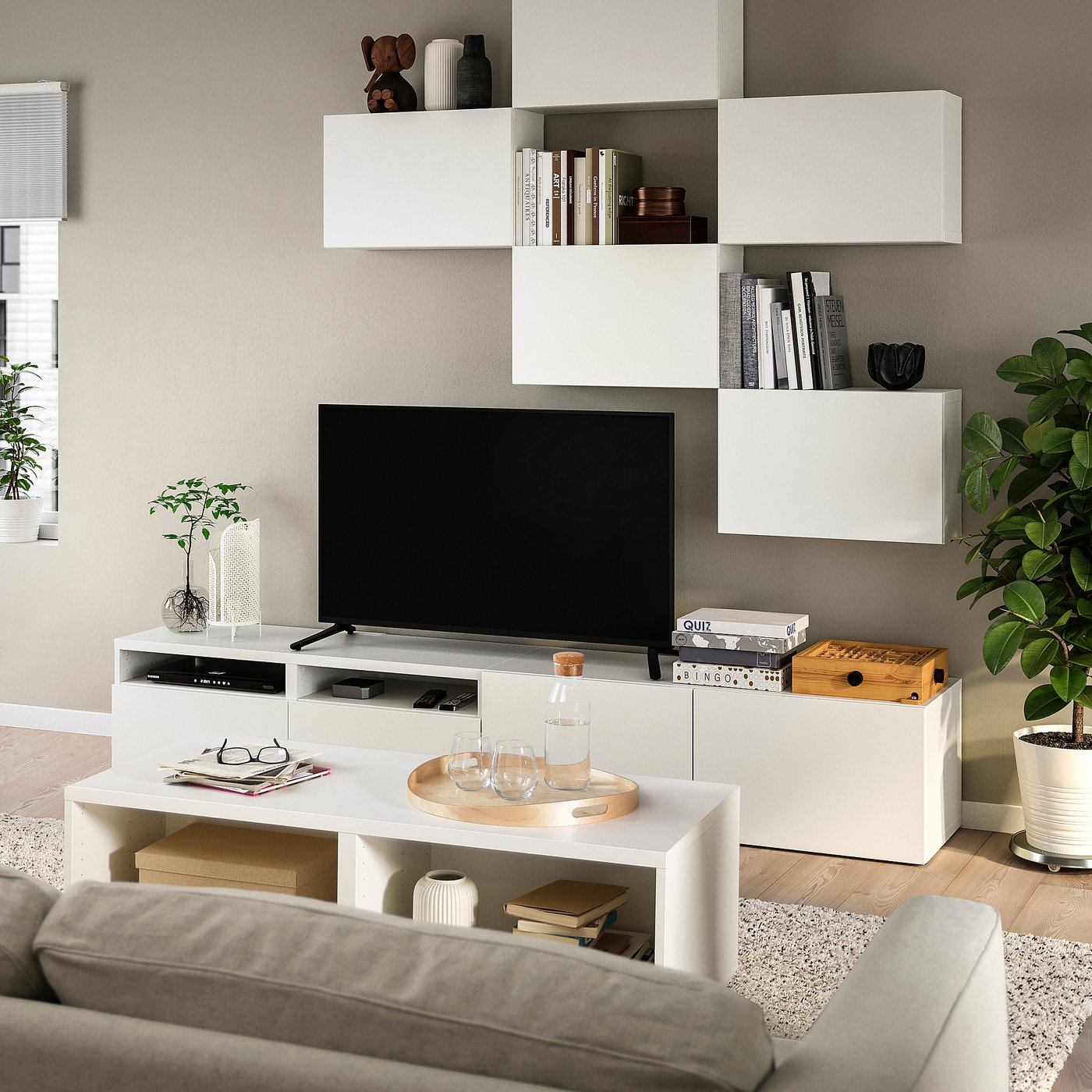 IKEA センターテーブル、ローテーブル 白（ホワイト）のローテーブル・センターテーブル・コーヒー