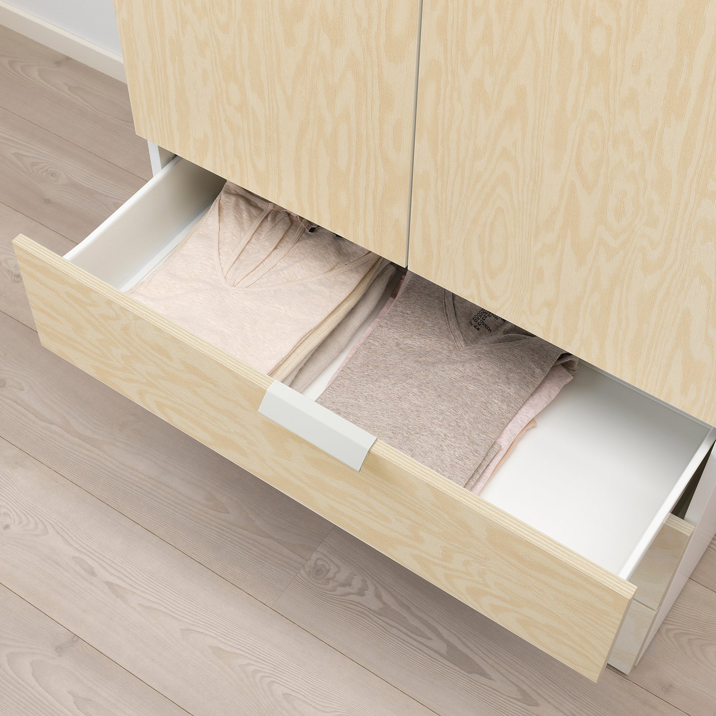 KALBÅDEN カールボーデン 引き出し, ホワイト/パイン調（強