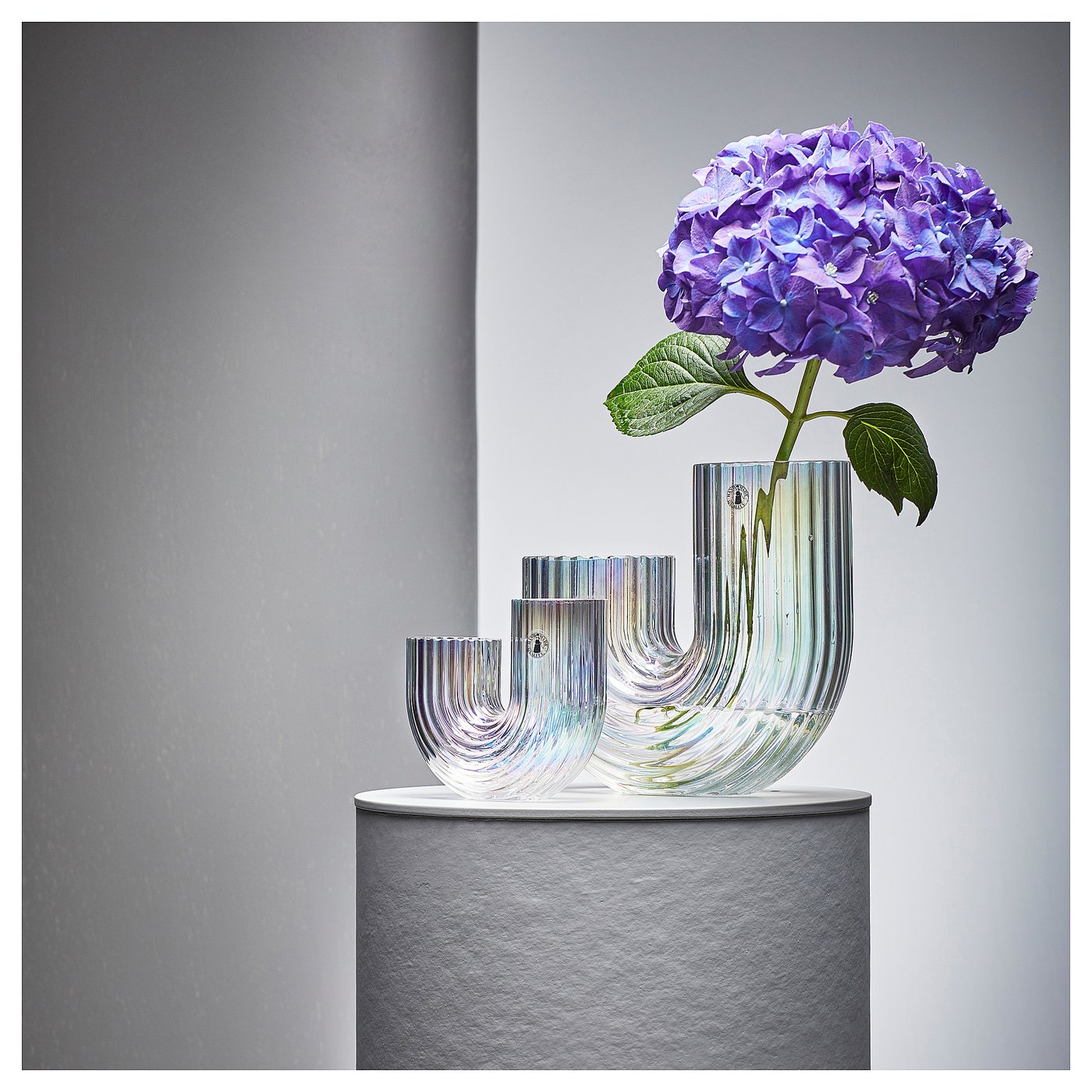 RÄFFELBJÖRK レッフェルビョルク 花瓶, マザーオブパール, 20 cm