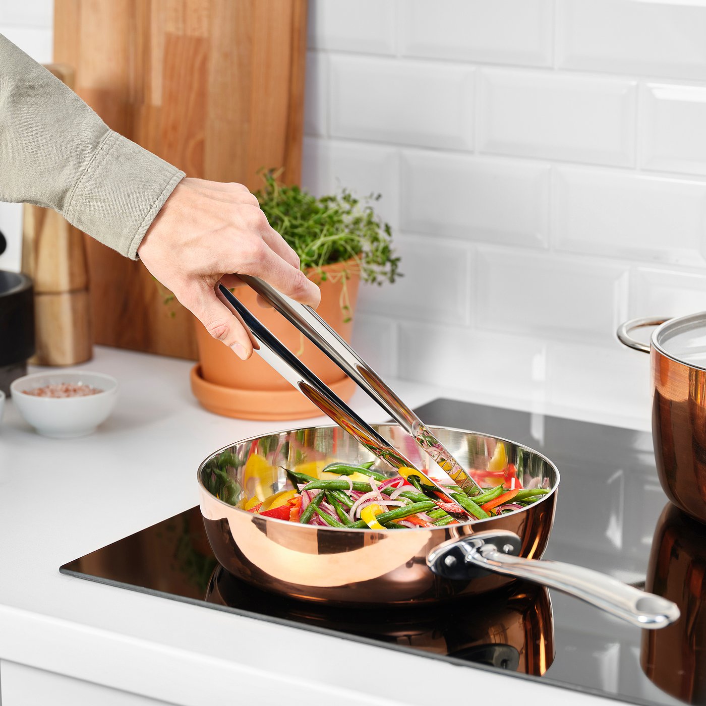 FINMAT フィンマート 調理用トング, ステンレススチール, 32 cm - IKEA