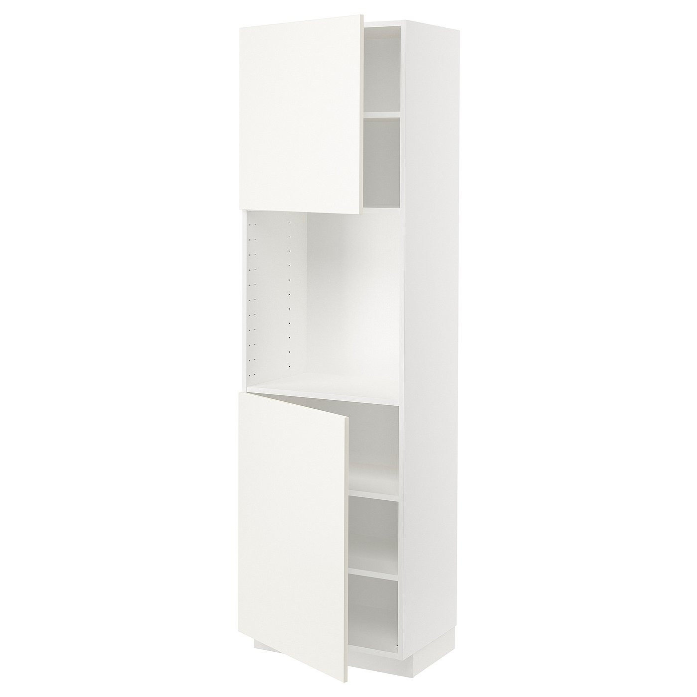 METOD メトード ハイキャビネット 棚板/扉2枚付き, ホワイト