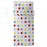 BRUKSVARA บรุคส์วอร่า ชุดเครื่องนอน 3 ชิ้น, หลากสี/ลายจุด, 150x200 ซม.