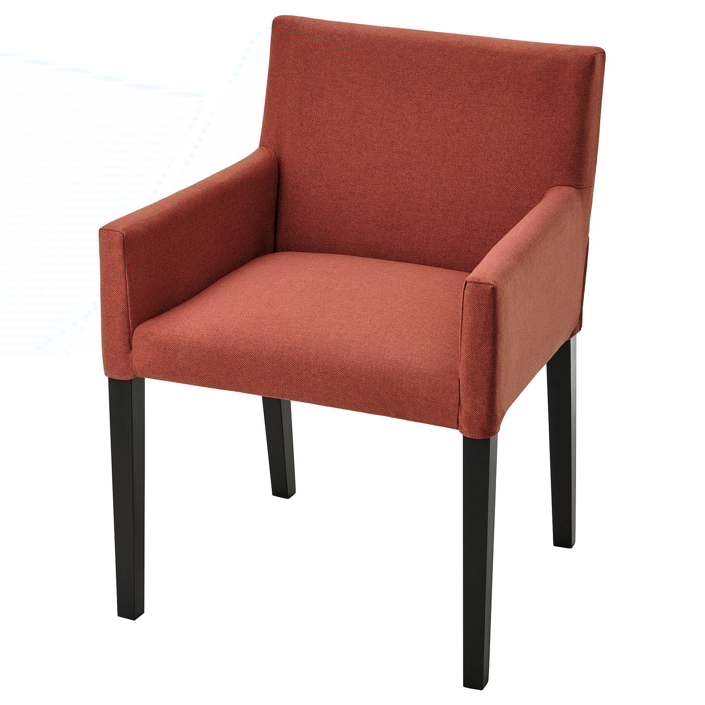 MÅRENÄS モーレネス チェア アームレスト付き, ブラック/グンナレド