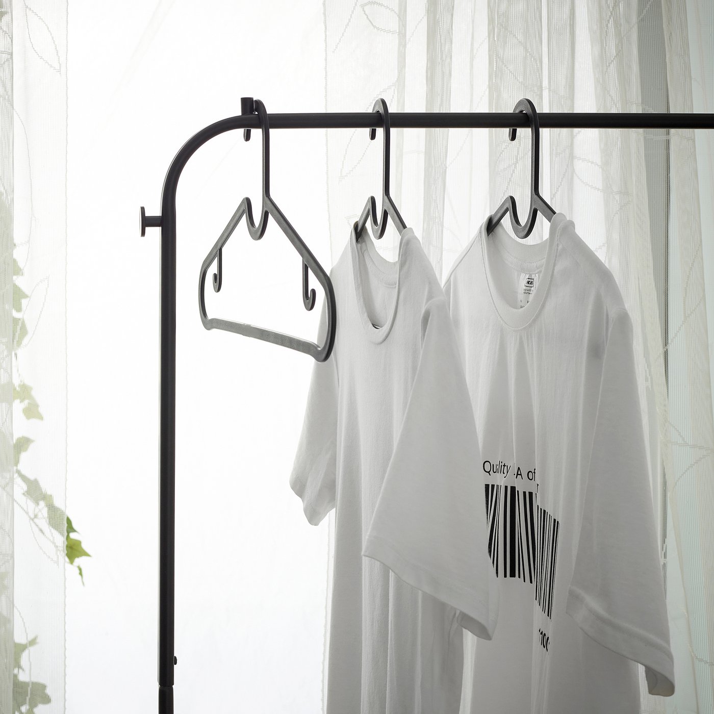 古着屋【IKEA】ハンガー100本 BRUKSVARA ブルクスヴァーラ ハンガーラック, チャコール