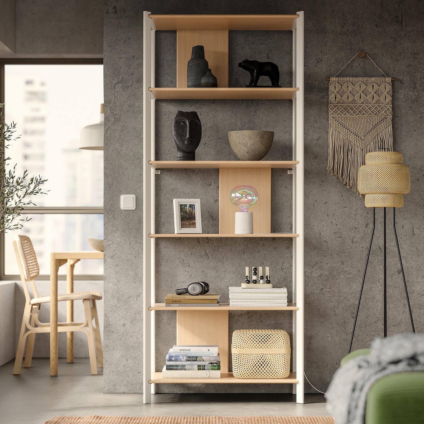 IKEA イケア JÄTTESTA イェッテスタ シェルフユニット JÄTTESTA イェッテスタ シェルフユニット, ホワイト/ライト