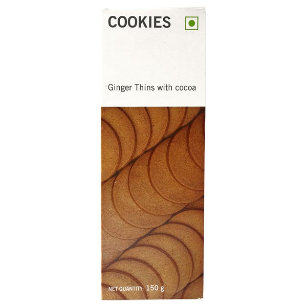  Ginger thins with cocoa, 150 g