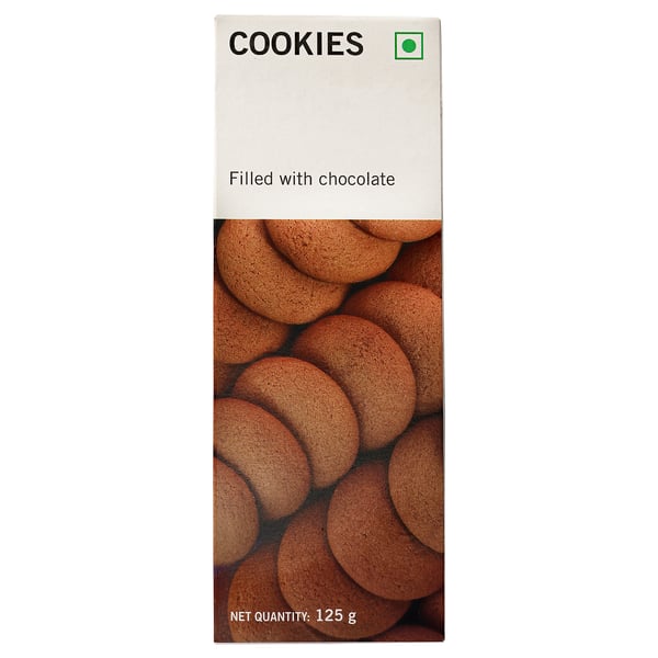  Biscuits, with chocolate filling, 125 g
