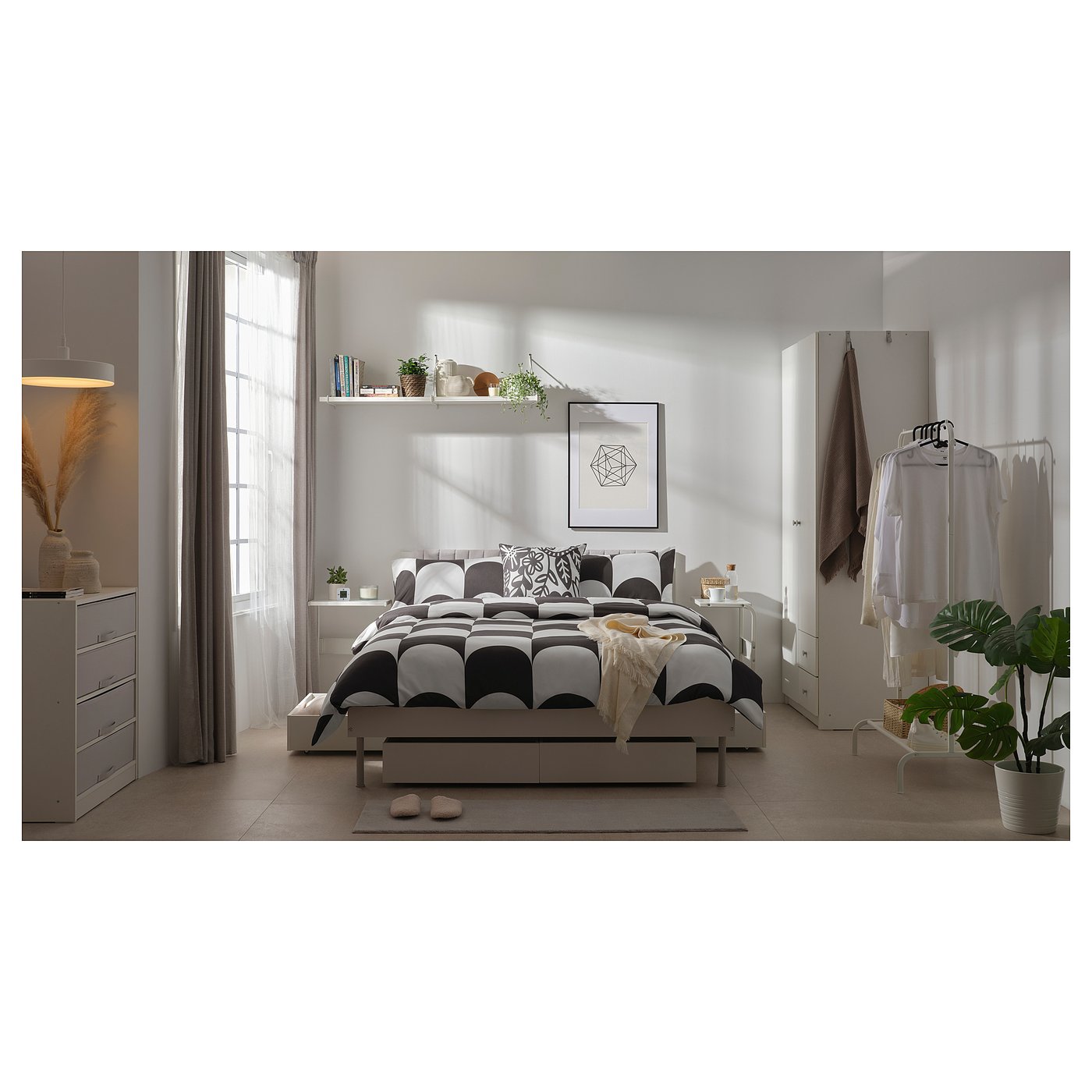 ＊東京都付近限定品＊IKEA ブルクスヴァーラ　セミダブル　ベッド 東京都付近限定品＊IKEA ブルクスヴァーラ セミダブル ベッド イケア