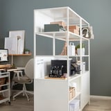 TROTTEN ทร็อตเตน ตู้บานเลื่อน, ขาว, 80x55x180 ซม.