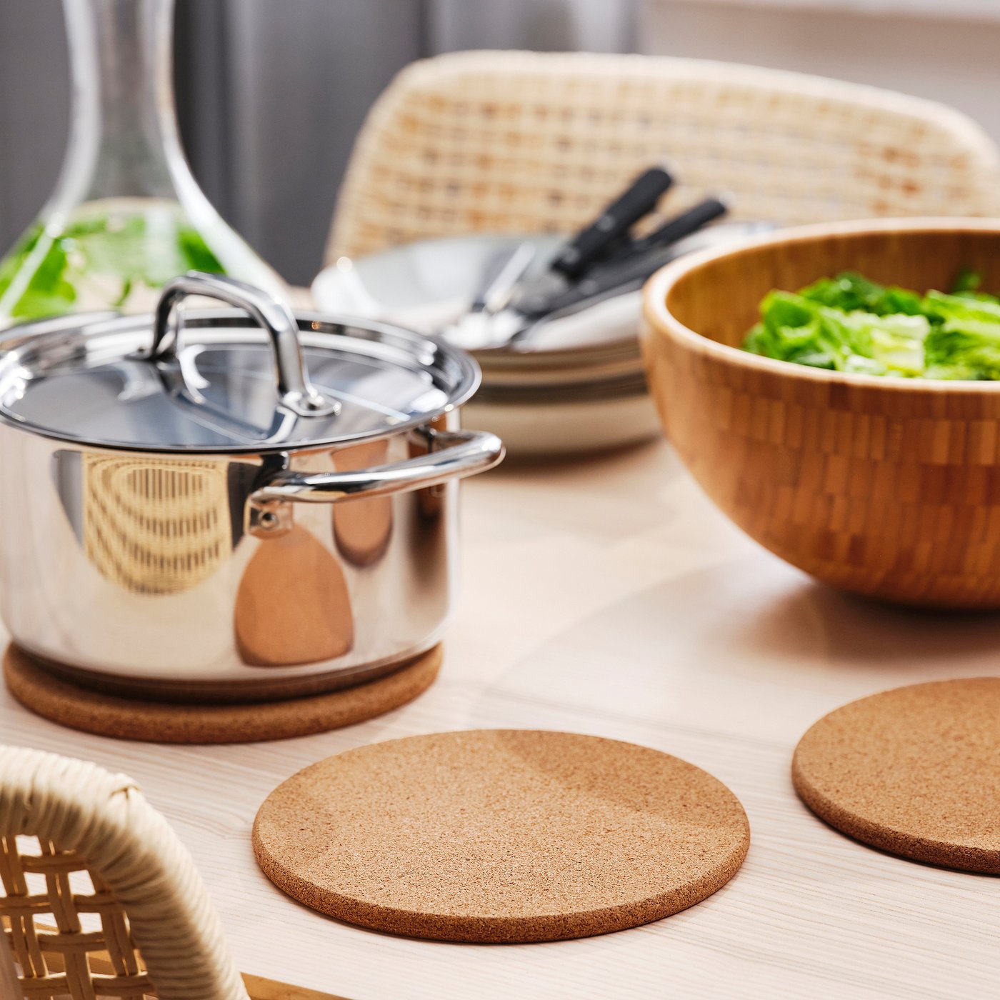 HEAT ヒート 鍋敷き, コルク, 19 cm - IKEA