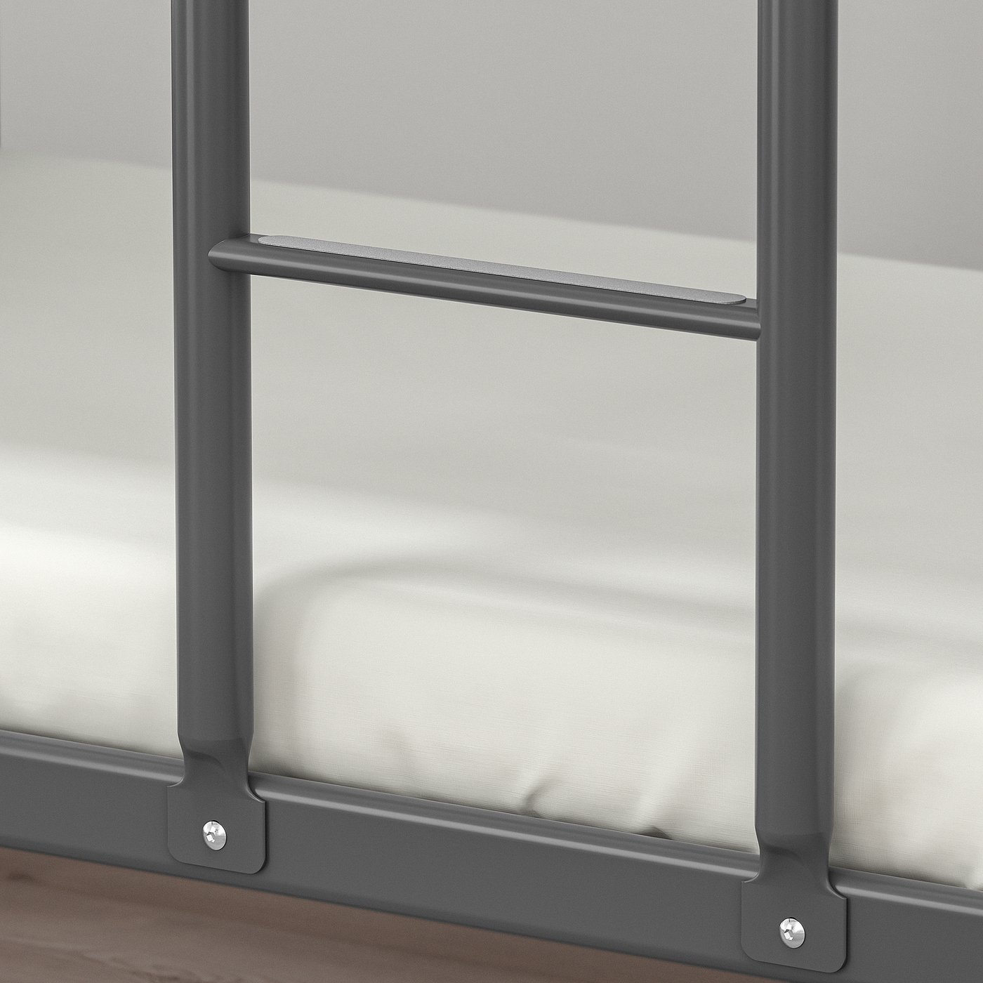 【訳アリ引取のみ】IKEA ロフトベッド トゥッフィング TUFFING トゥッフィング 2段ベッドフレーム, ダークグレー
