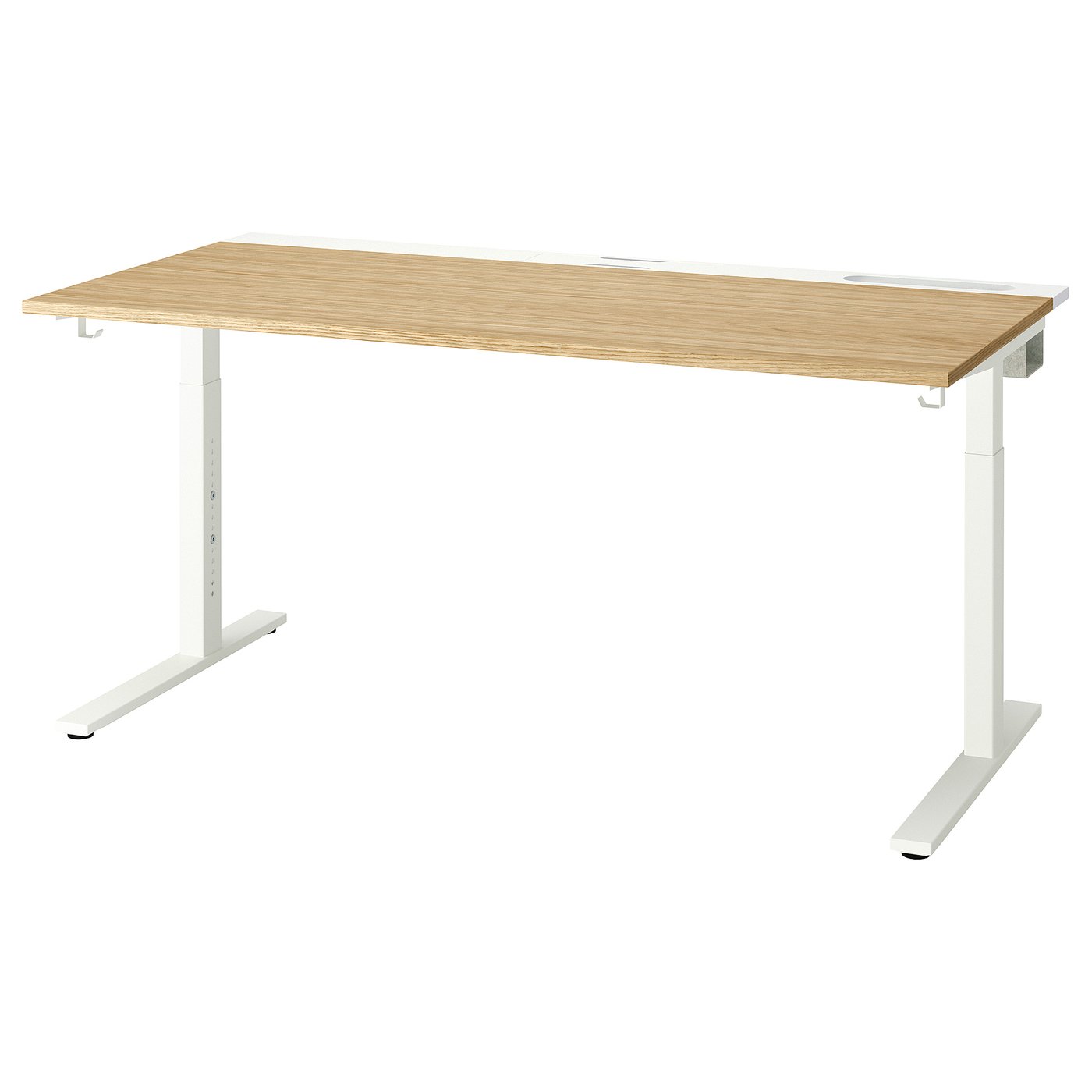 IKEA ミッツォーンMITTZONデスク　160×80 MITTZON ミッツォーン デスク 昇降式, 100V ホワイト, 160x80 cm
