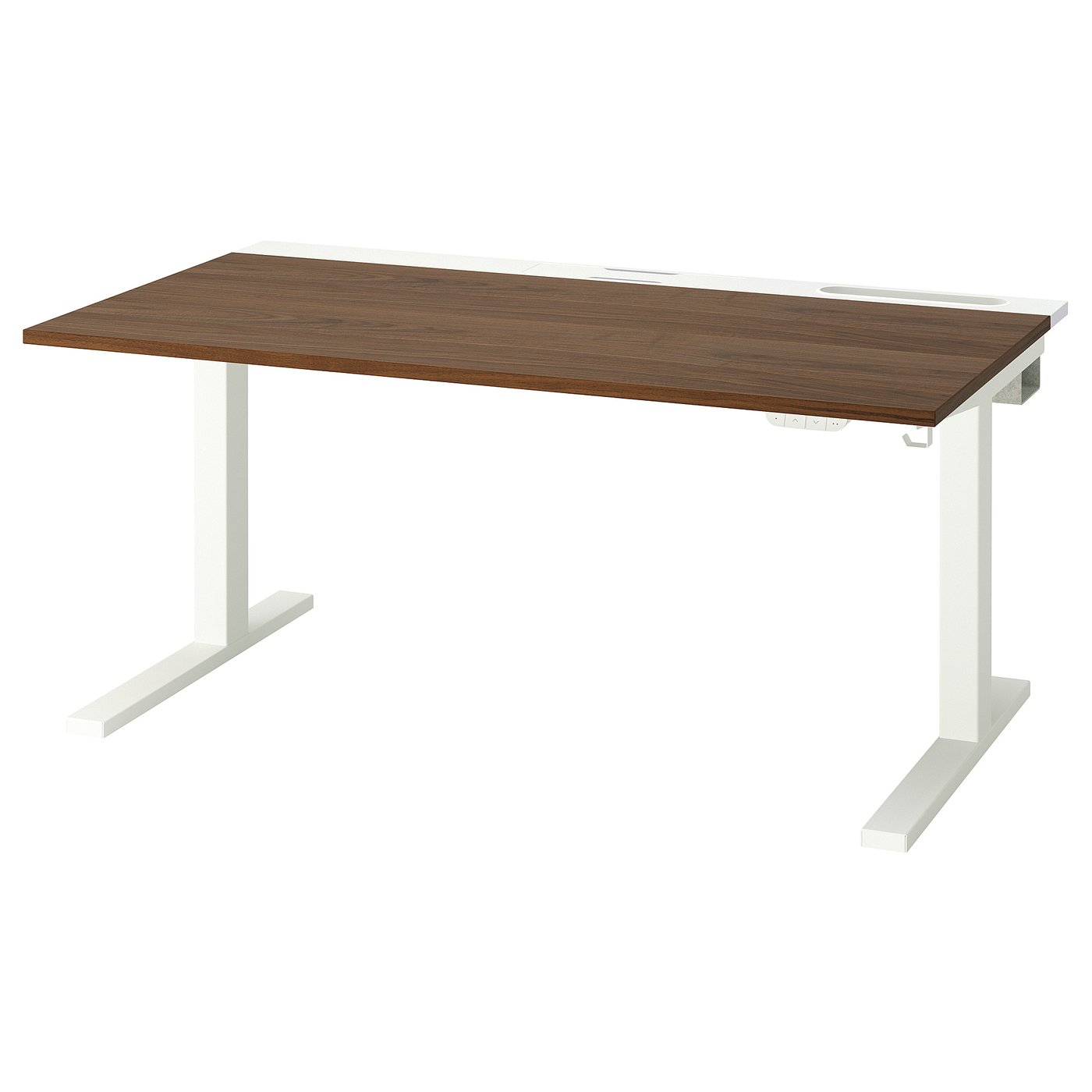 【美品】イケアMITTZON ミッツォーン デスク電動 昇降式, 140x80 MITTZON ミッツォーン デスク 昇降式, 100V ホワイト, 140x80 cm