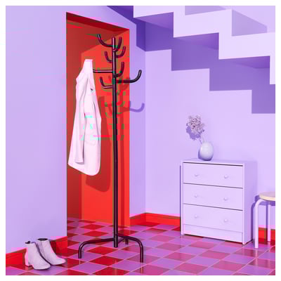 BONDSKÄRET حامل معاطف وقبعات, أسود, 175 سم