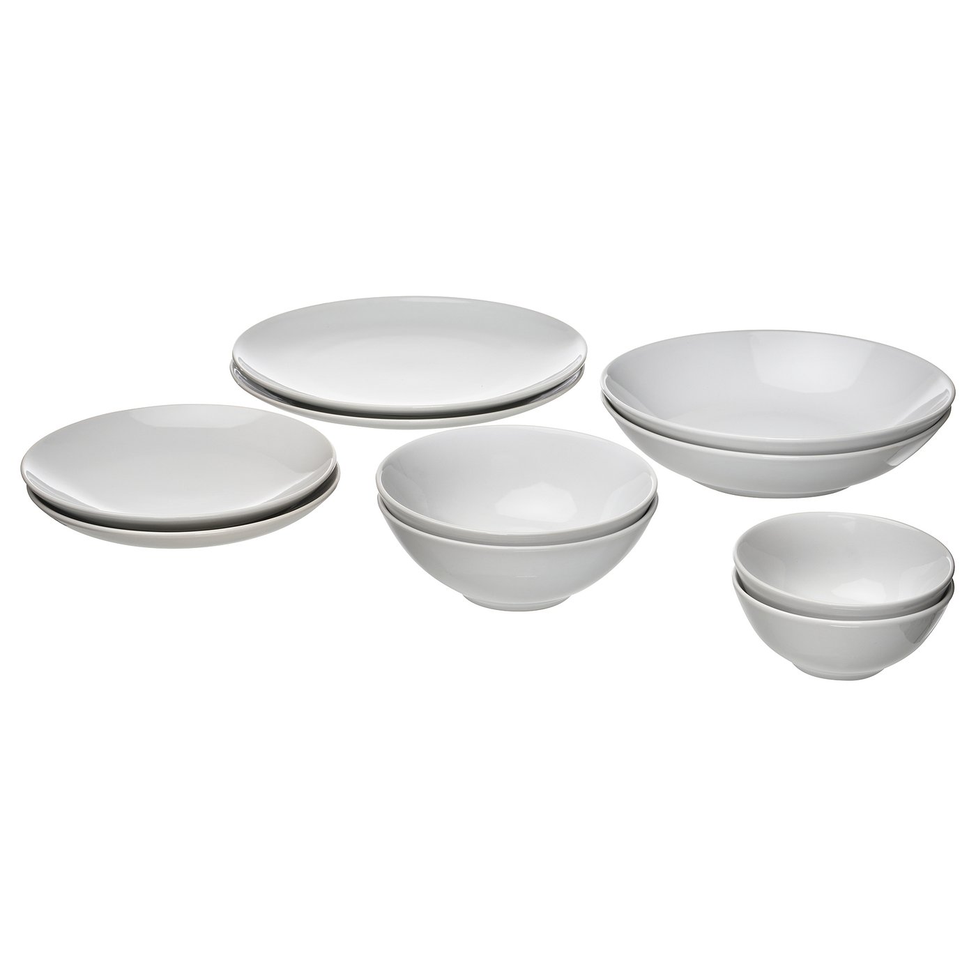 Saturnia IKEA ホワイト食器セット 10点 Saturnia IKEA ホワイト食器セット 10点