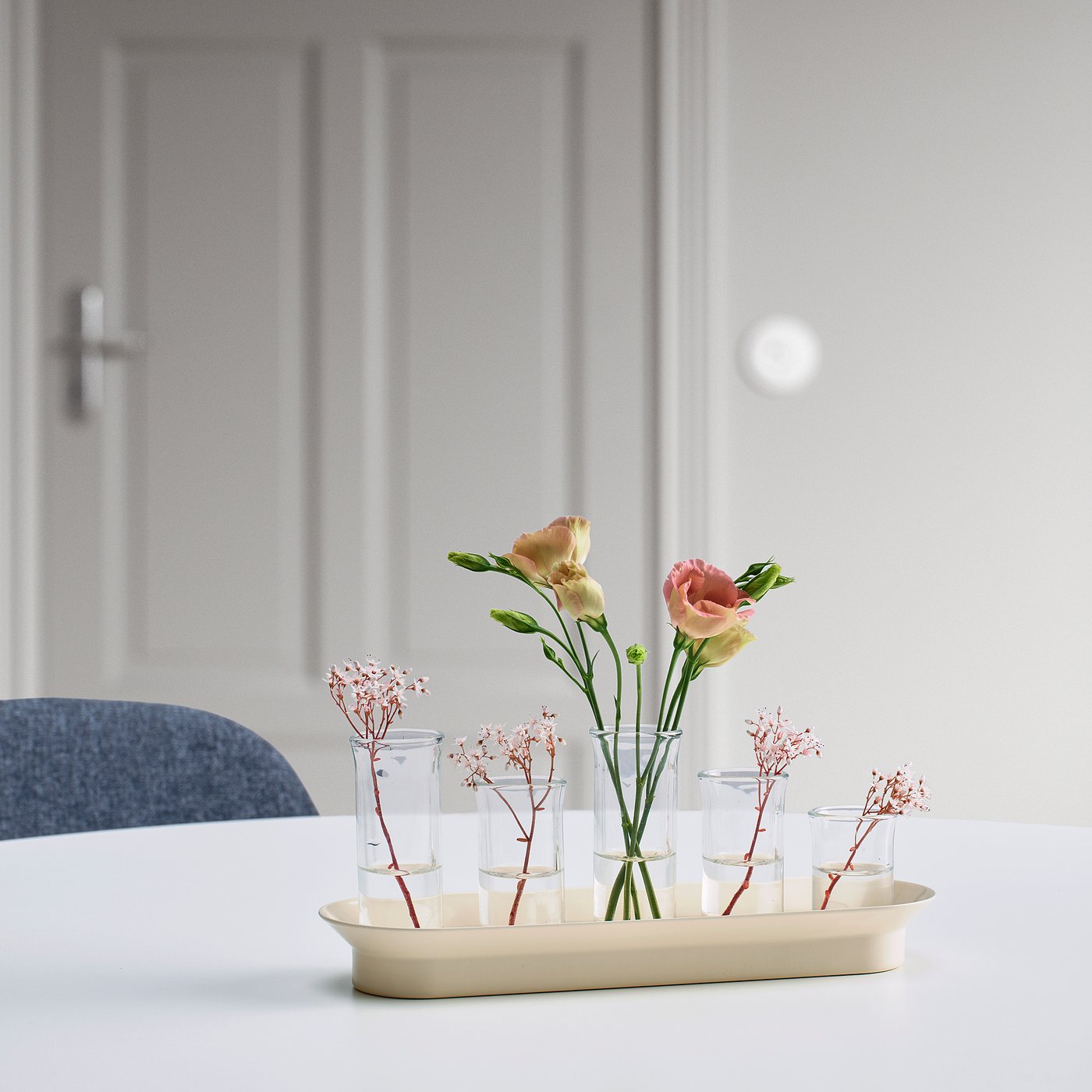 VATTENKRASSE ヴァッテンクラッセ 試験管花瓶セット, クリアガラス