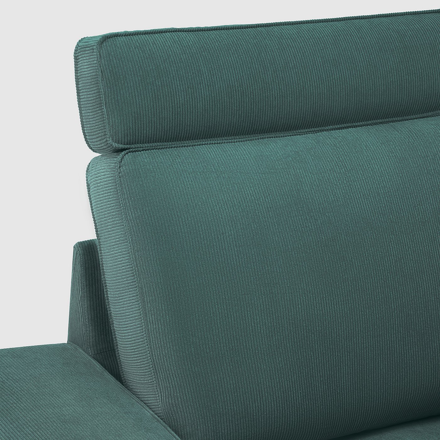 IKEA ヘッドレスト 黒革 ÄSPERED エスペレード ヘッドレスト, トレースンド チャコール