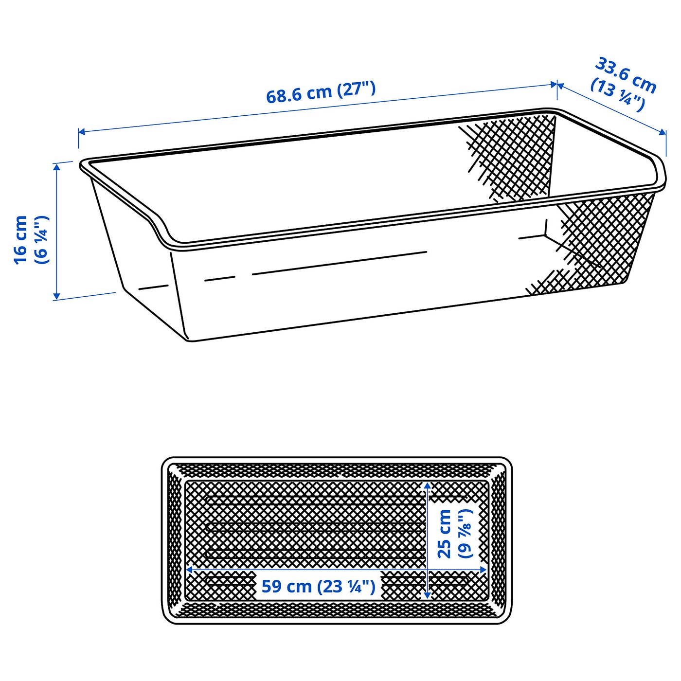 KOMPLEMENT コムプレメント メッシュバスケット, ホワイト