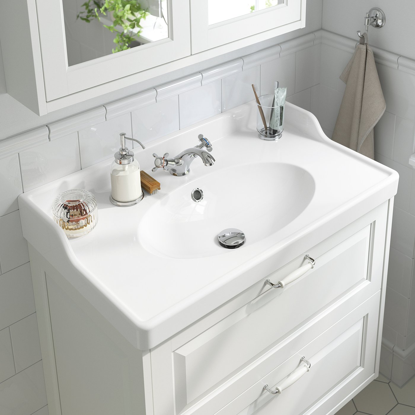 RUNSKÄR ルンシェール 洗面台用混合栓, クロムメッキ - IKEA