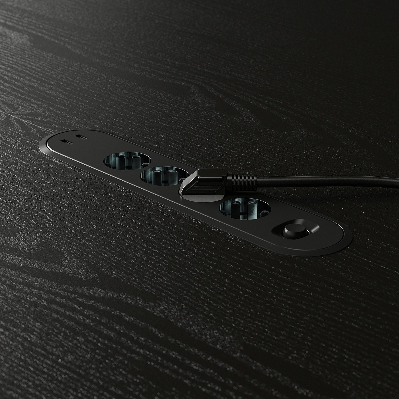 MITTZON ミッツォーン 会議用テーブル, 丸形 ブラックステインアッシュ