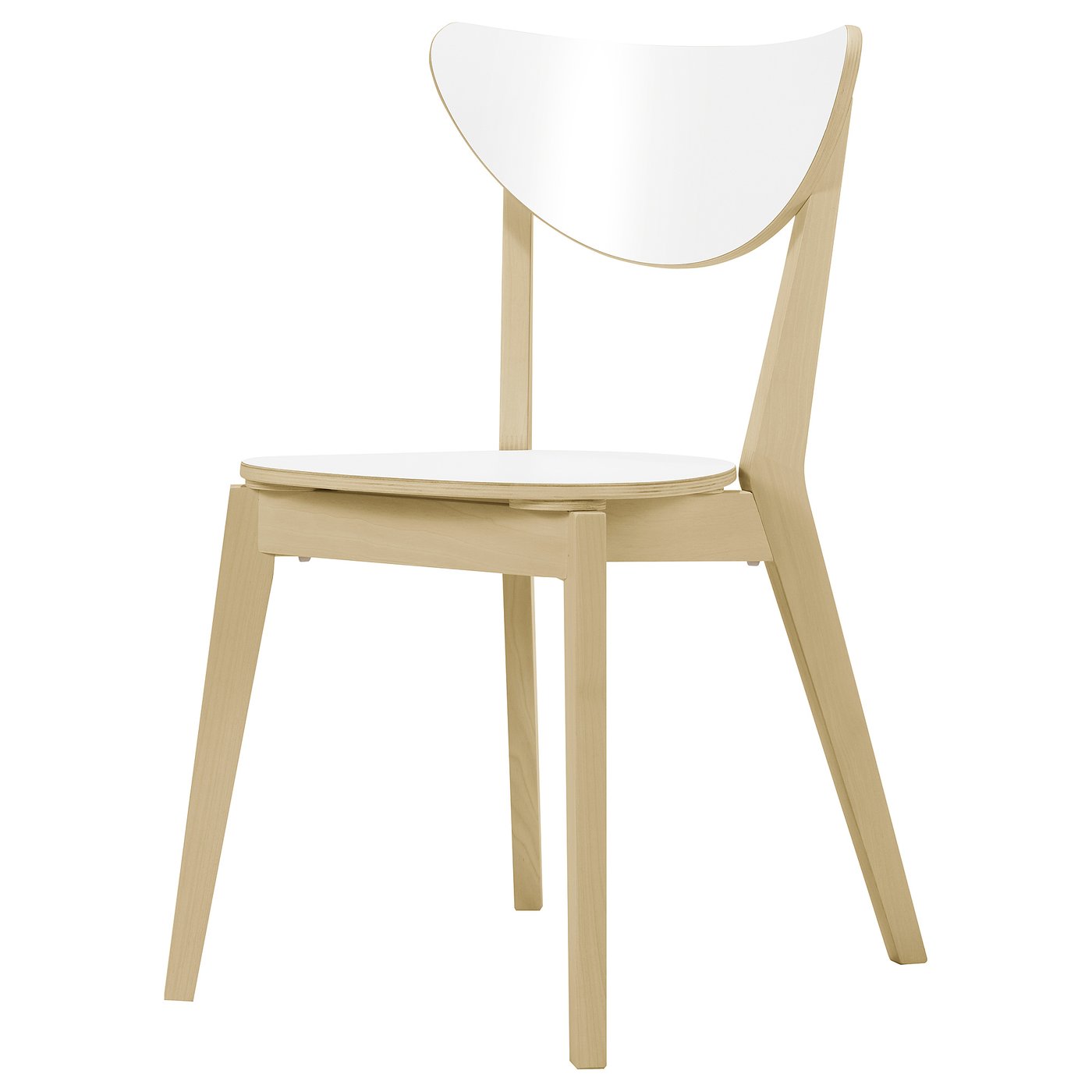 IKEA イケア NORDMYRA ノールドミーラ ダイニングチェア 2脚セット NORDMYRA ノールドミーラ チェア, ホワイト/バーチ - IKEA