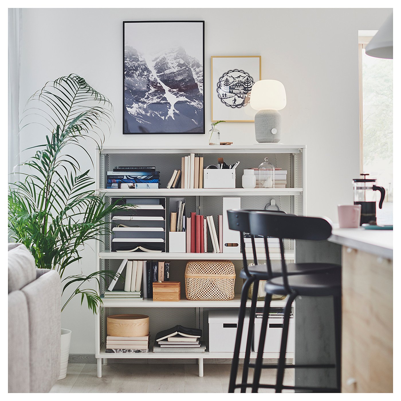 YNGVAR イングヴァル バースツール, チャコール - IKEA