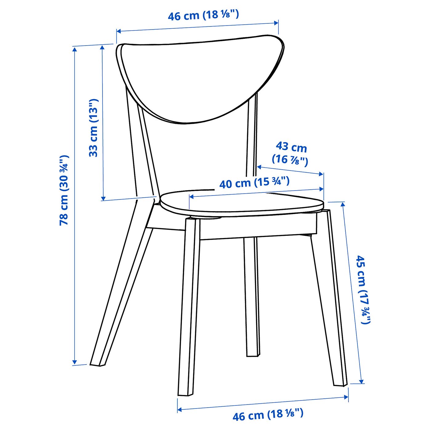 IKEA イケア　NORDMYRA ダイニングチェア イケア IKEA/イケア 木製ダイニングチェア おしゃれ 天然木