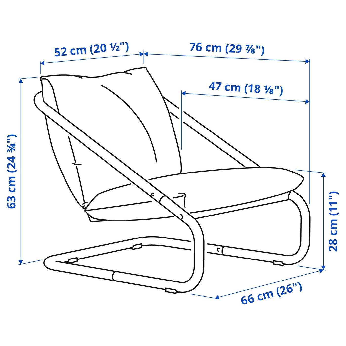 【新品未使用】　IKEA ÖNNESTAD オッネスタード　赤 ÖNNESTAD オッネスタード パーソナルチェア フレーム, レッド - IKEA