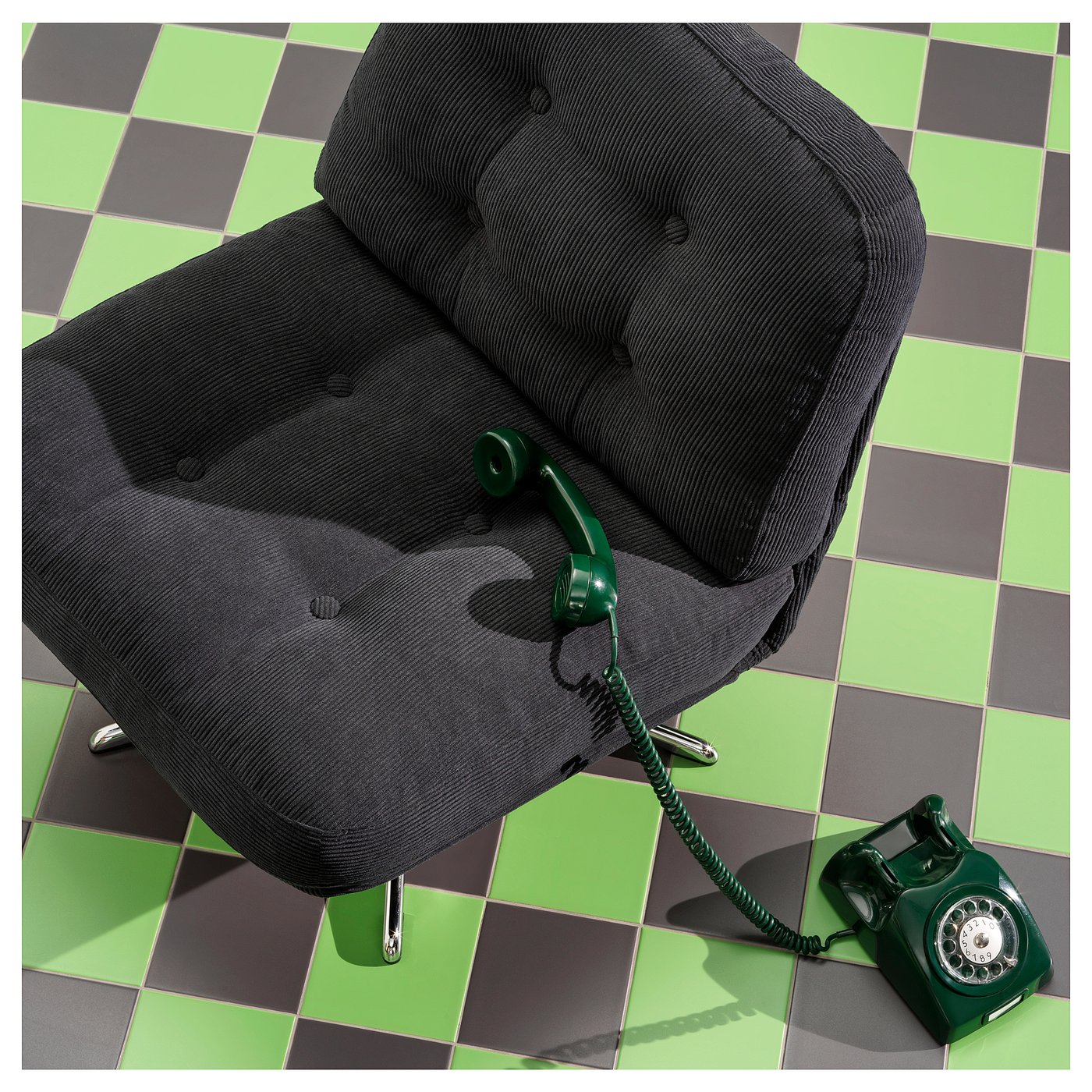 IKEA DYVLINGE 回転パーソナルチェア ケーリングブラック DYVLINGE ディヴリンゲ 回転イージーチェア, ケーリンゲ