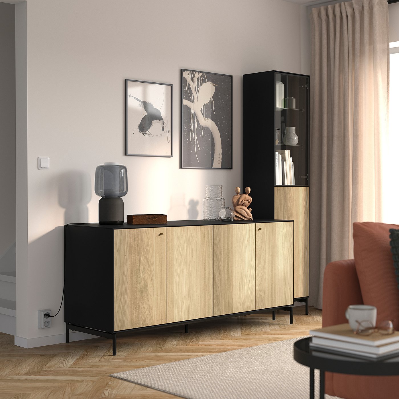 IKEA サイドボード　引取り歓迎！ TONSTAD トンスタード サイドボード, オフホワイト, 120x47x91