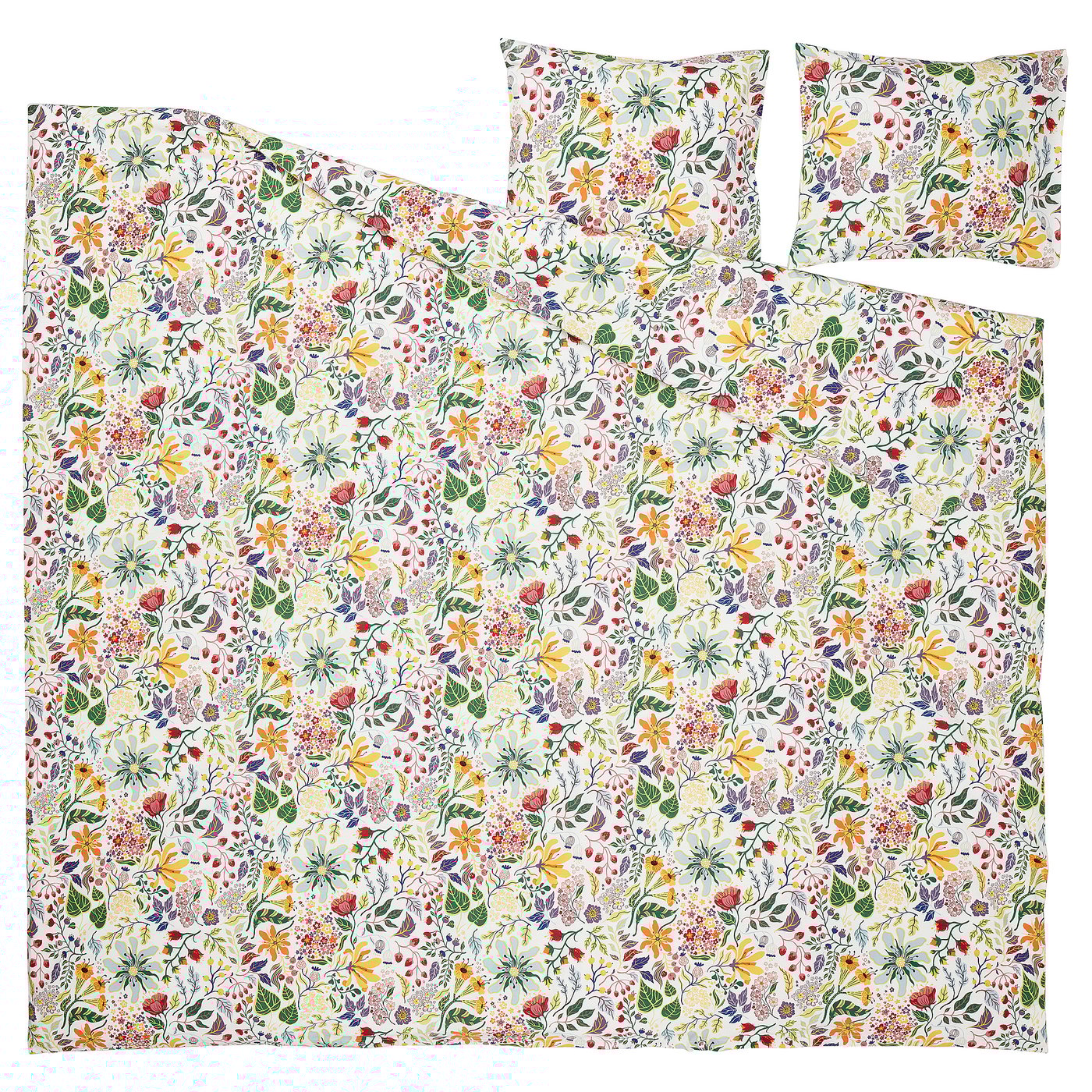 花柄 ふわふわ もこもこ 布団カバー 枕カバー ニトリ イケア 無印 フルラール STRANDLUMMER ストランドルンメル 掛け布団カバー＆枕カバー（枕カバー