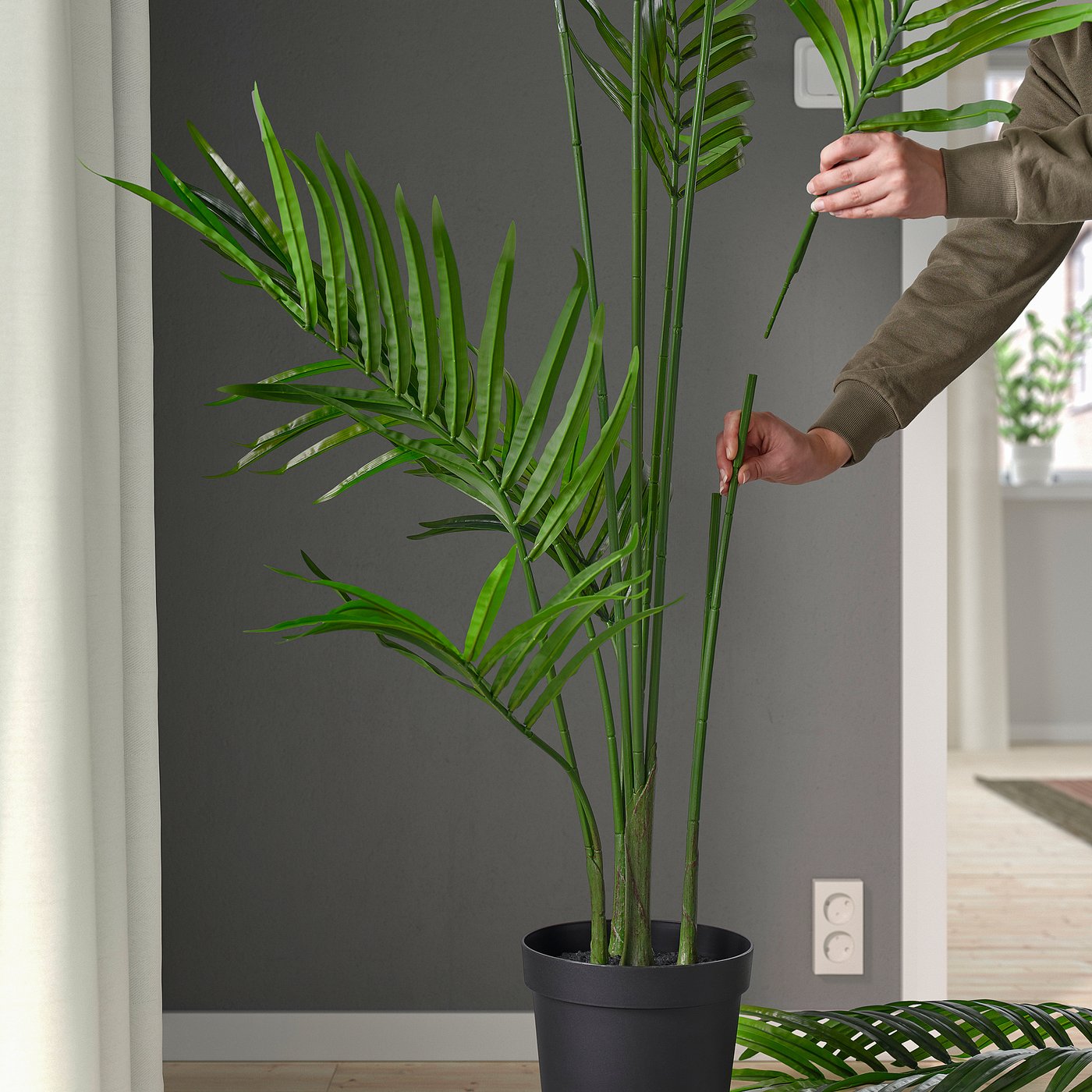 FEJKA フェイカ 人工観葉植物, 室内/屋外用/ケンチャヤシ, 21 cm - IKEA