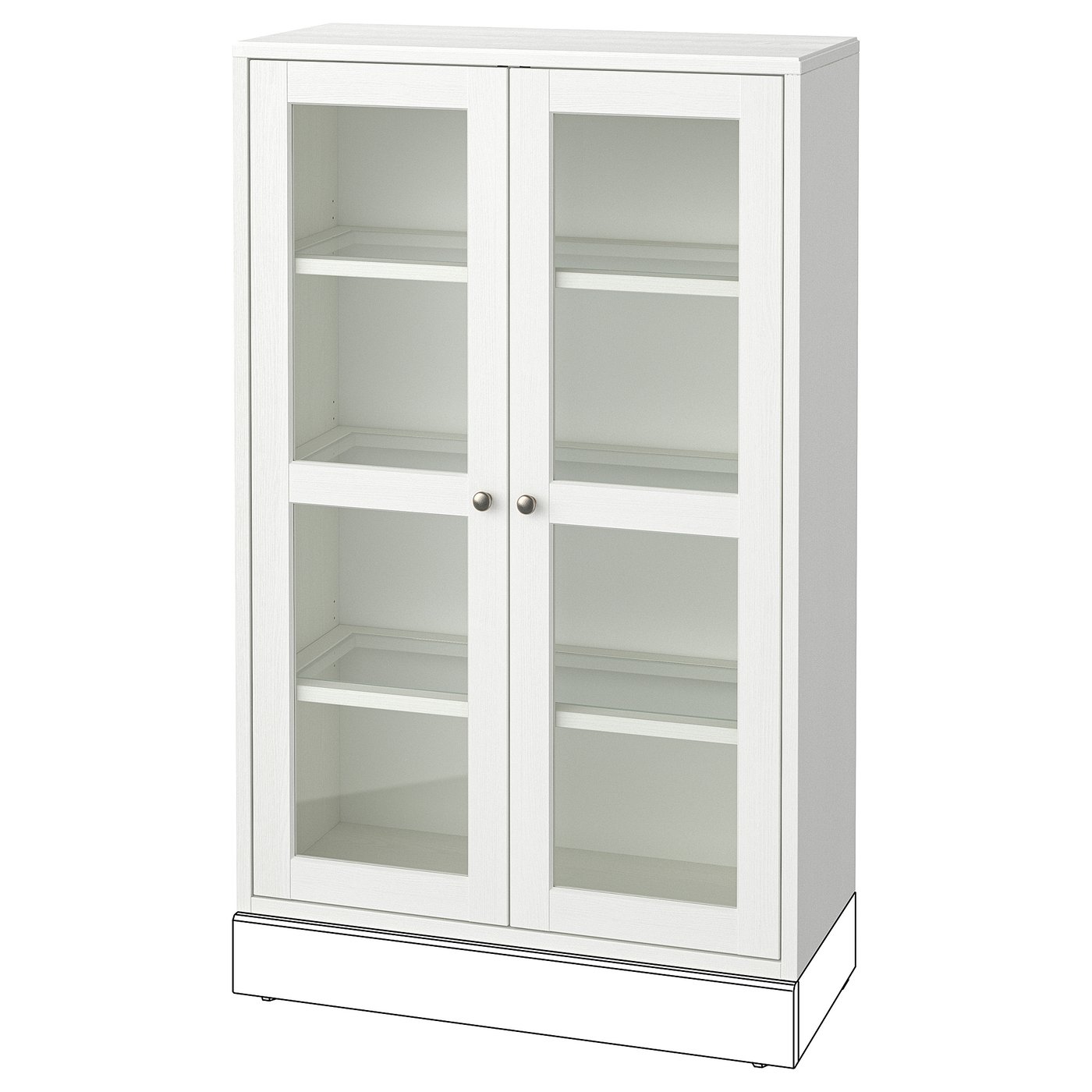IKEA コレクションケース 白2個セット HAVSTA ハーヴスタ コレクションケース, ホワイト, 81x35x123 cm
