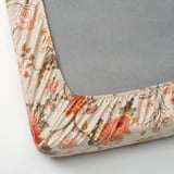 NÄSSELKLOCKA شرشف بمطاط, رمادي فاتح-بيج, ‎90x200 سم‏