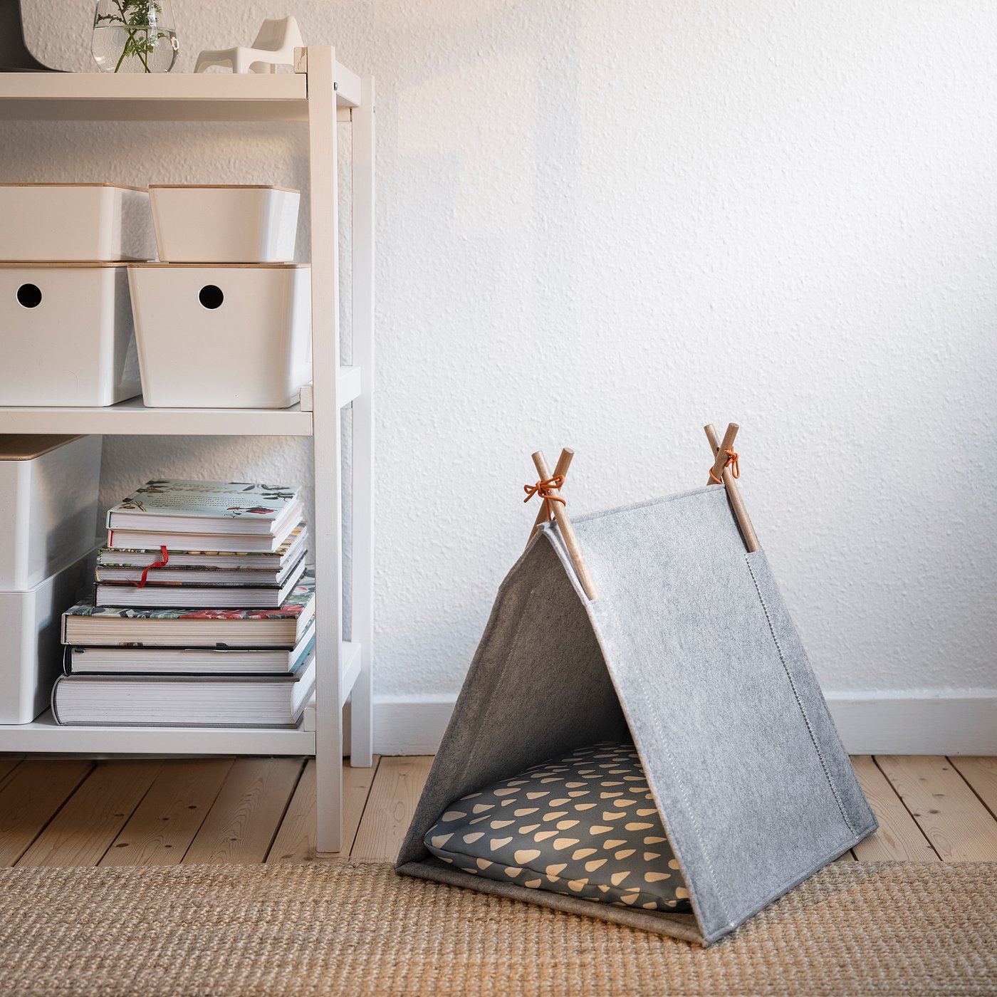 UTSÅDD ウートソッド キャットハウス, グレー/フェルト - IKEA