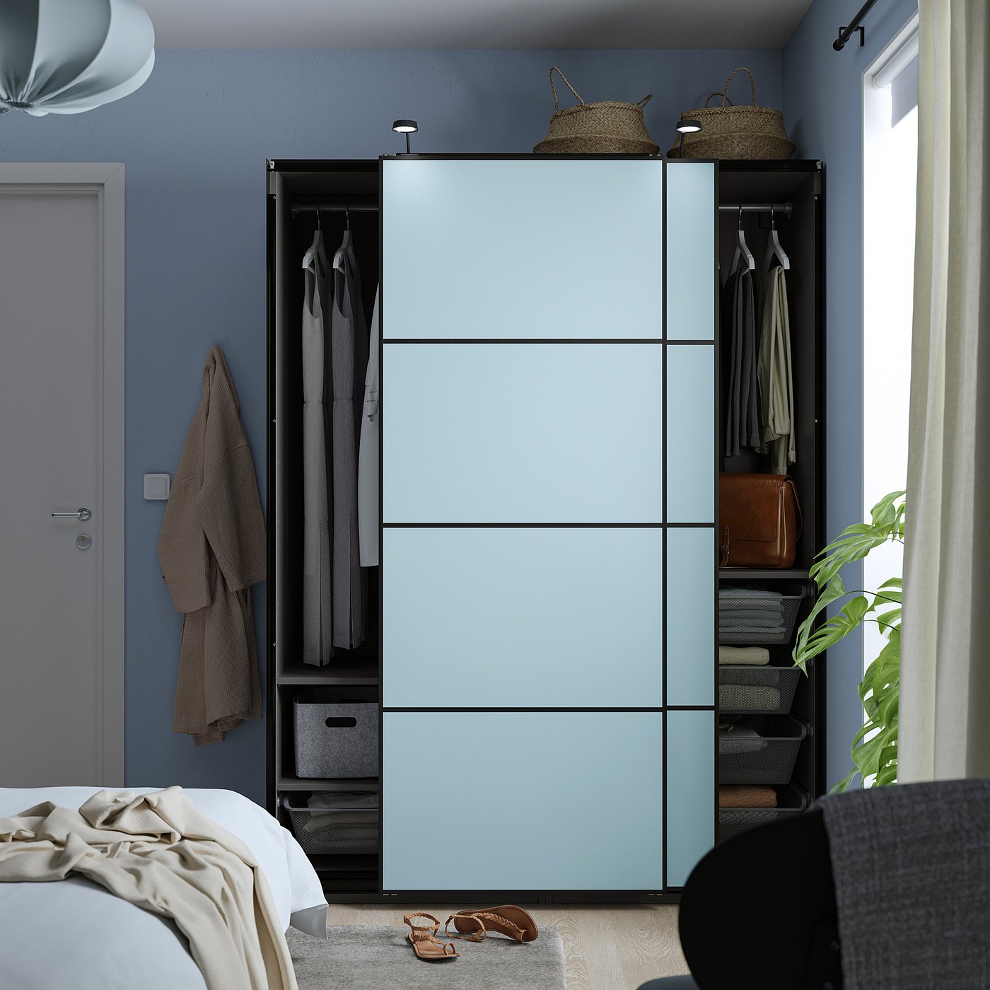 PAX パックス / MEHAMN メーハムン ワードローブ 引き戸付