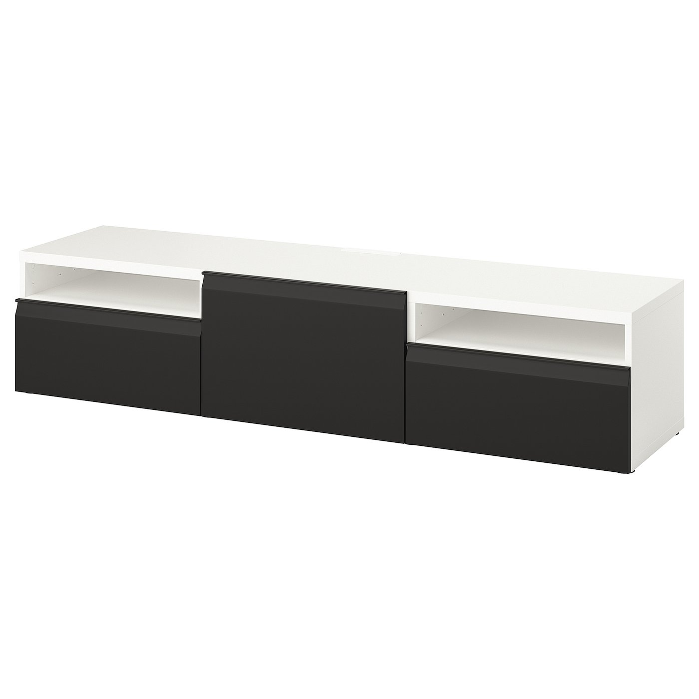 IKEA BESTÅ/ベストー テレビボード テレビ台 幅180cm 白　グレー BESTÅ ベストー テレビ台 引き出し&扉付き, ホワイト