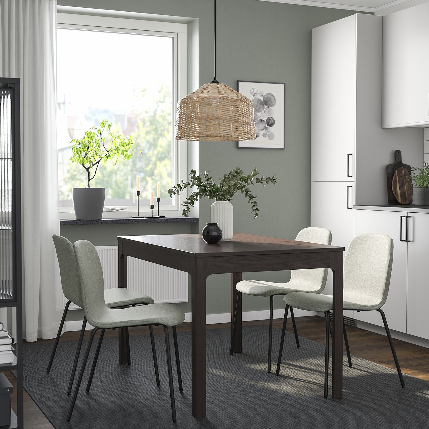 ✨美品✨ IKEA イケア KARLPETTER ダイニングチェア 2脚セット KARLPETTER カールペッテル チェア, グンナレド ライトグリーン