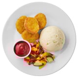  Plant-based pieces, mashed potatoes/vegetables
