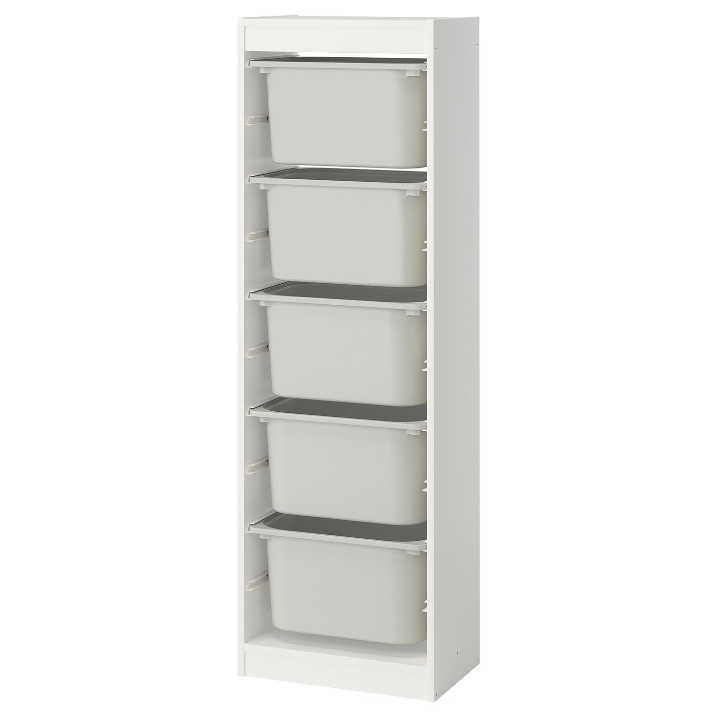 【送料込み！早いもの勝ち】IKEA トロファスト　ホワイト　白　黒　ケース付き IKEA イケア TROFAST トロファスト 収納コンビネーション