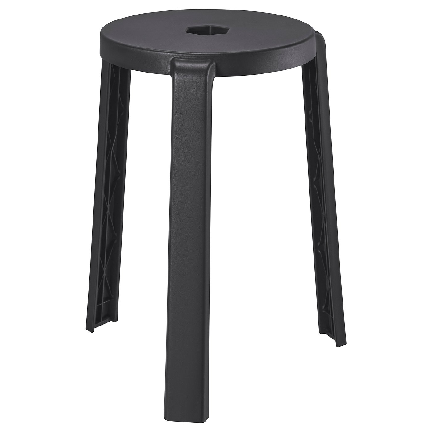 IBBARBO イッバルボー スツール, ダークグレー - IKEA