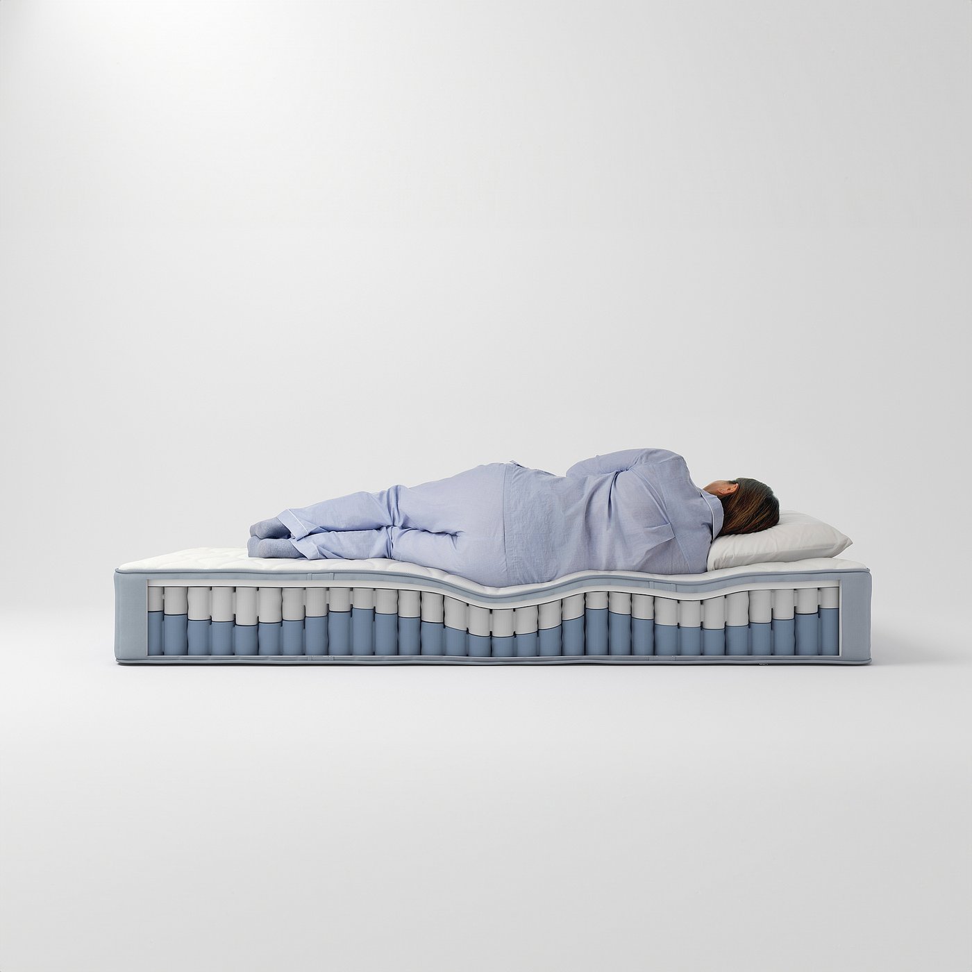 IKEA イケア シングルマットレス HOVAG幅90cm ポケットコイル 寝具 VÅGSTRANDA ヴォーグストランダ ポケットコイルマットレス, か
